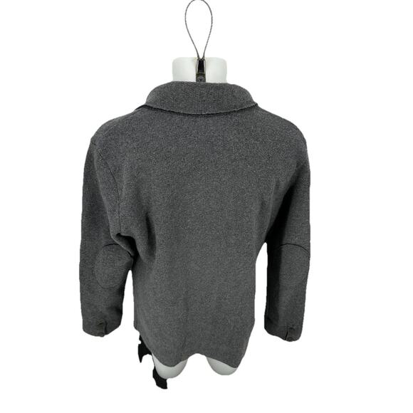 Emozioni Uomo Large Men Italy Wool Blend Sweater Blazer Gray 2 Button CLTs - Picture 3 of 8